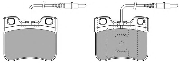 Комплект тормозных колодок, дисковый тормоз FBP-0764