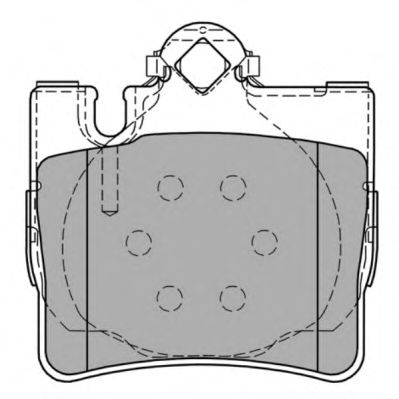 Комплект тормозных колодок, дисковый тормоз FBP-1301