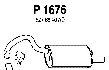 Silenciador posterior P1676