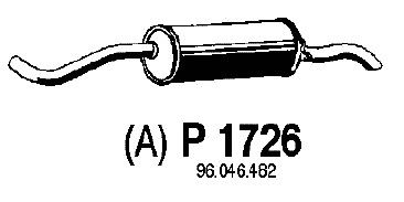 Глушитель выхлопных газов конечный P1726
