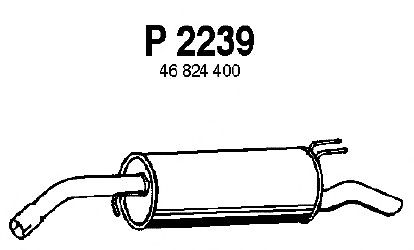Глушитель выхлопных газов конечный P2239