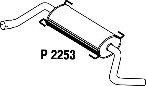 Bagerste lyddæmper P2253