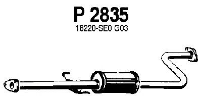 silenciador del medio P2835