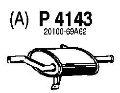 Silencieux arrière P4143