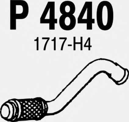 Труба выхлопного газа P4840