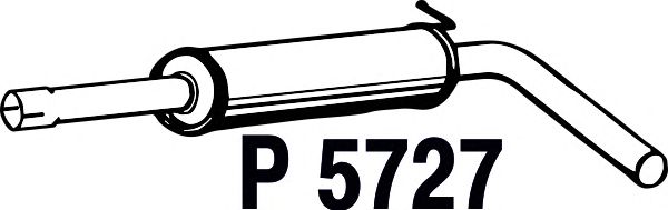 Mittelschalldämpfer P5727