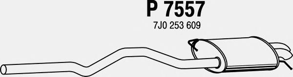 Глушитель выхлопных газов конечный P7557