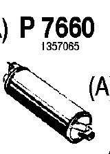 Глушитель выхлопных газов конечный P7660