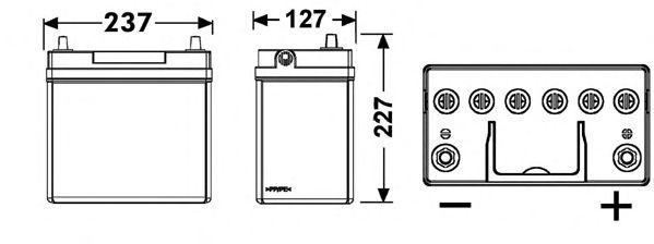 Starterbatterie; Starterbatterie DB456