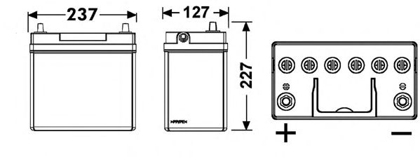 Стартерная аккумуляторная батарея; Стартерная аккумуляторная батарея DB457