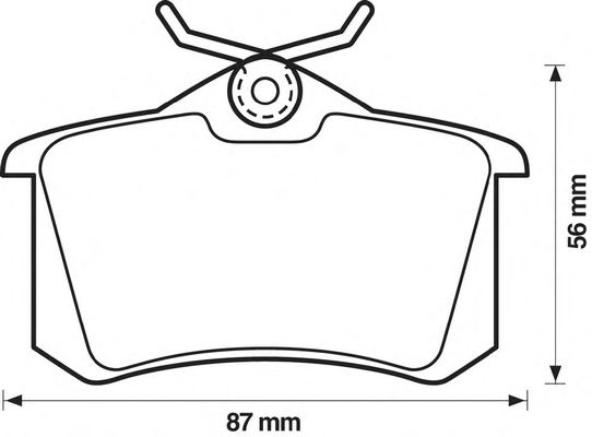 Комплект тормозных колодок, дисковый тормоз 571361S
