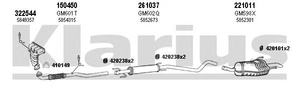 Egzoz sistemi 391636E