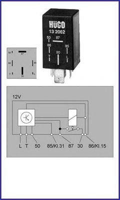 Relay, glow plug system 132062