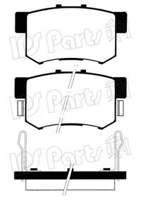 Комплект тормозных колодок, дисковый тормоз IBR-1405