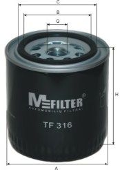 Filtro de óleo TF 316