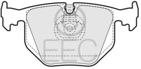 Комплект тормозных колодок, дисковый тормоз BRP0956