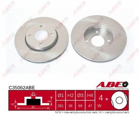 Brake Disc C35062ABE