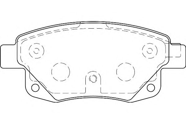 Комплект тормозных колодок, дисковый тормоз WBP24486A