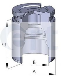 Piston, brake caliper 150555-C