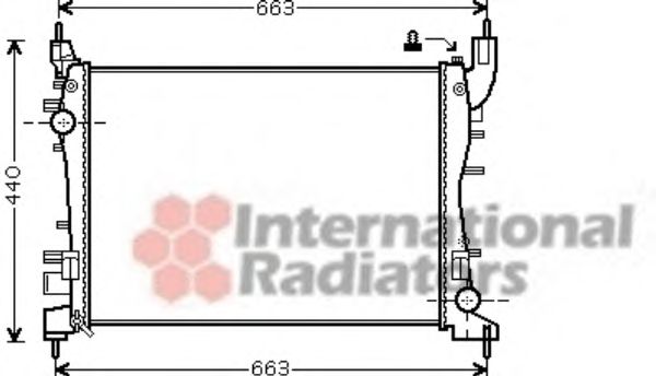 Radiator, engine cooling 17002358