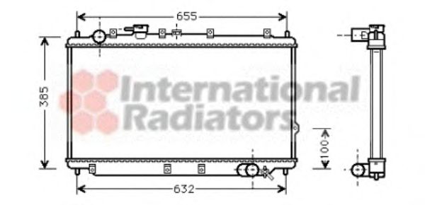 Radiator, engine cooling 83002016