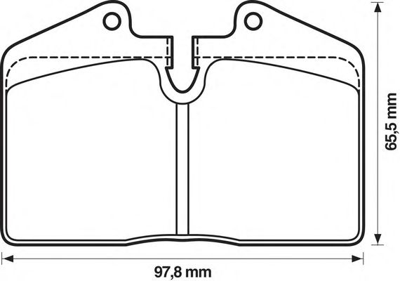 Kit de plaquettes de frein, frein à disque 571348J-AS