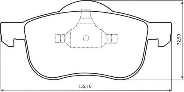 Комплект тормозных колодок, дисковый тормоз 573003J