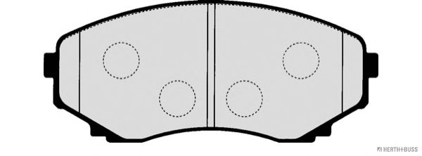 Комплект тормозных колодок, дисковый тормоз J3603048