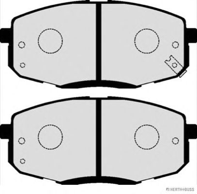 Комплект тормозных колодок, дисковый тормоз J3610516