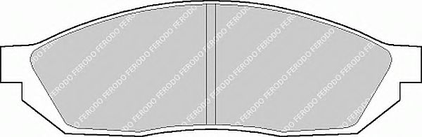 Комплект тормозных колодок, дисковый тормоз FDB208