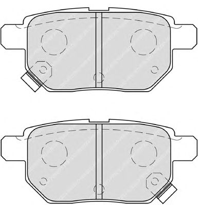 Комплект тормозных колодок, дисковый тормоз FDB4042