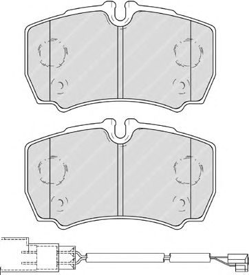 Комплект тормозных колодок, дисковый тормоз FVR4251