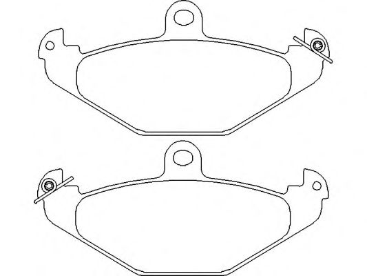 Комплект тормозных колодок, дисковый тормоз P 68 017