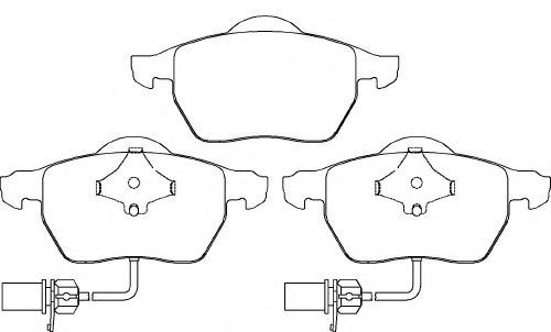 Комплект тормозных колодок, дисковый тормоз P 85 085