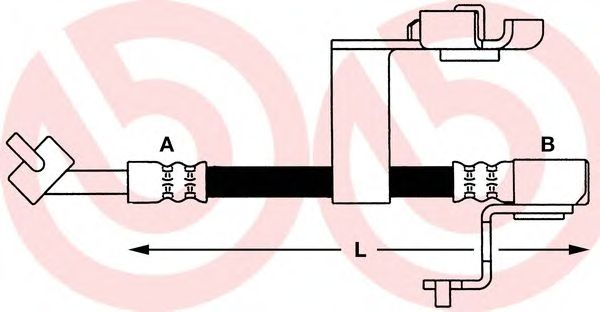 Tubo flexible de frenos T 24 080