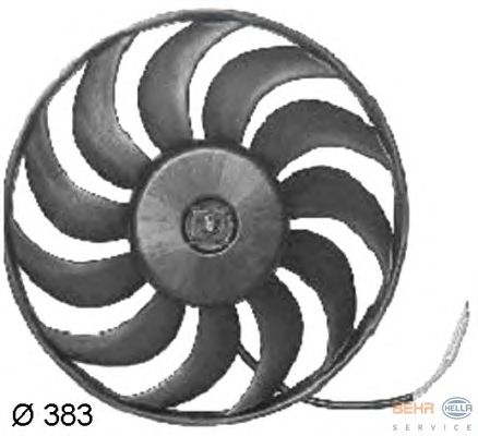 Fan, motor sogutmasi 8EW 351 034-781