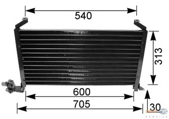 Condensator, airconditioning 8FC 351 035-501