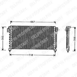 Condensator, airconditioning TSP0225378