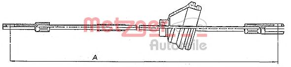 Cable, parking brake 10.818