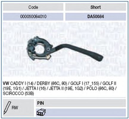 Steering Column Switch 000050084010