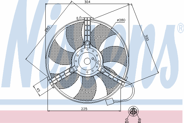 Вентилятор, конденсатор кондиционера 85519