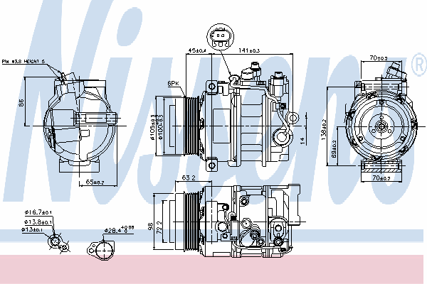 Kompressor, klimaanlegg 89033