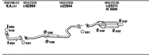 Exhaust System HO61088