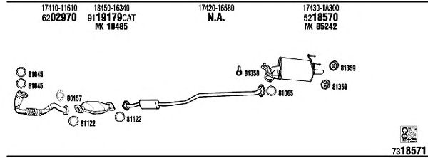 Exhaust System TO51107