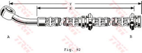 Tubo flexível de travão PHD160