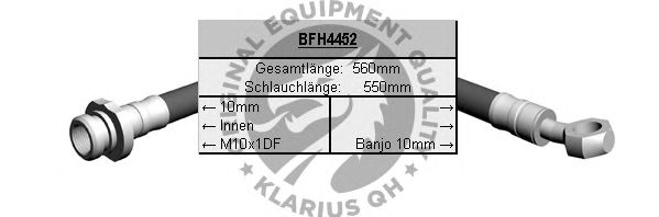 Ελαστικός σωλήνας φρένων BFH4452