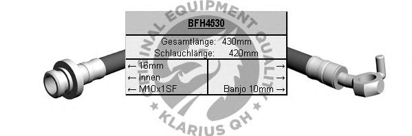Ελαστικός σωλήνας φρένων BFH4530