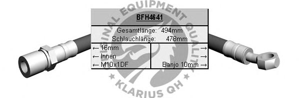 Ελαστικός σωλήνας φρένων BFH4641