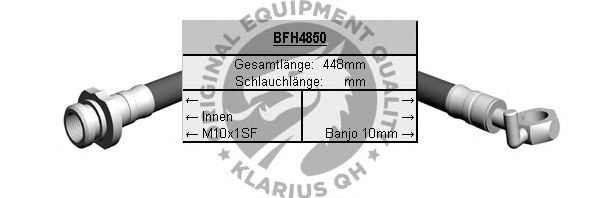 Ελαστικός σωλήνας φρένων BFH4850