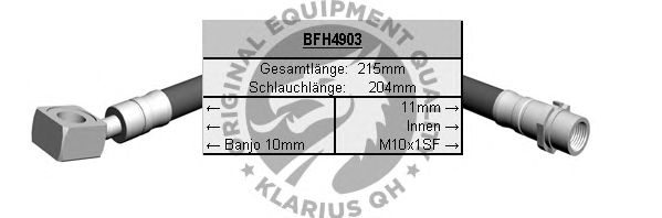 Tubo flexible de frenos BFH4903